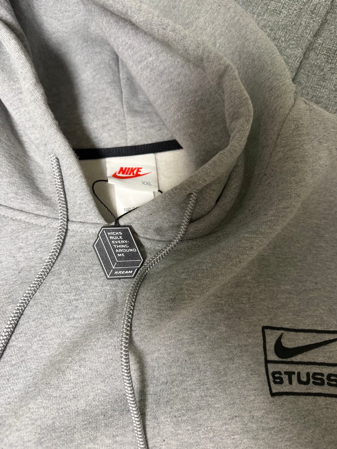 나이키x스투시 후드 그레이 xxl 상품이미지2