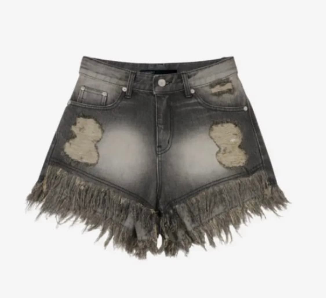 보헤미안서울 보헴서 데미지 워싱 쇼츠 반바지 그레이 M 상품이미지1