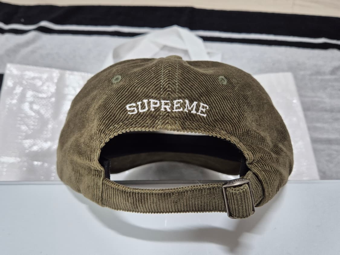(os) 슈프림 코듀로이 S로고 캡 올리브 6패널 모자 상품이미지4