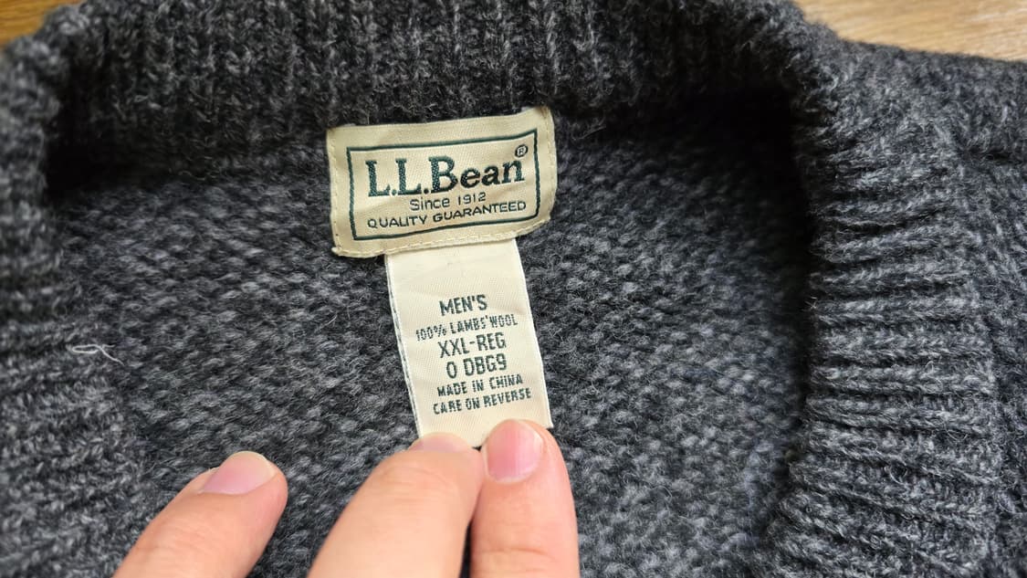 L.L.Bean 엘엘빈 램스울 니트 XXL 상품이미지4