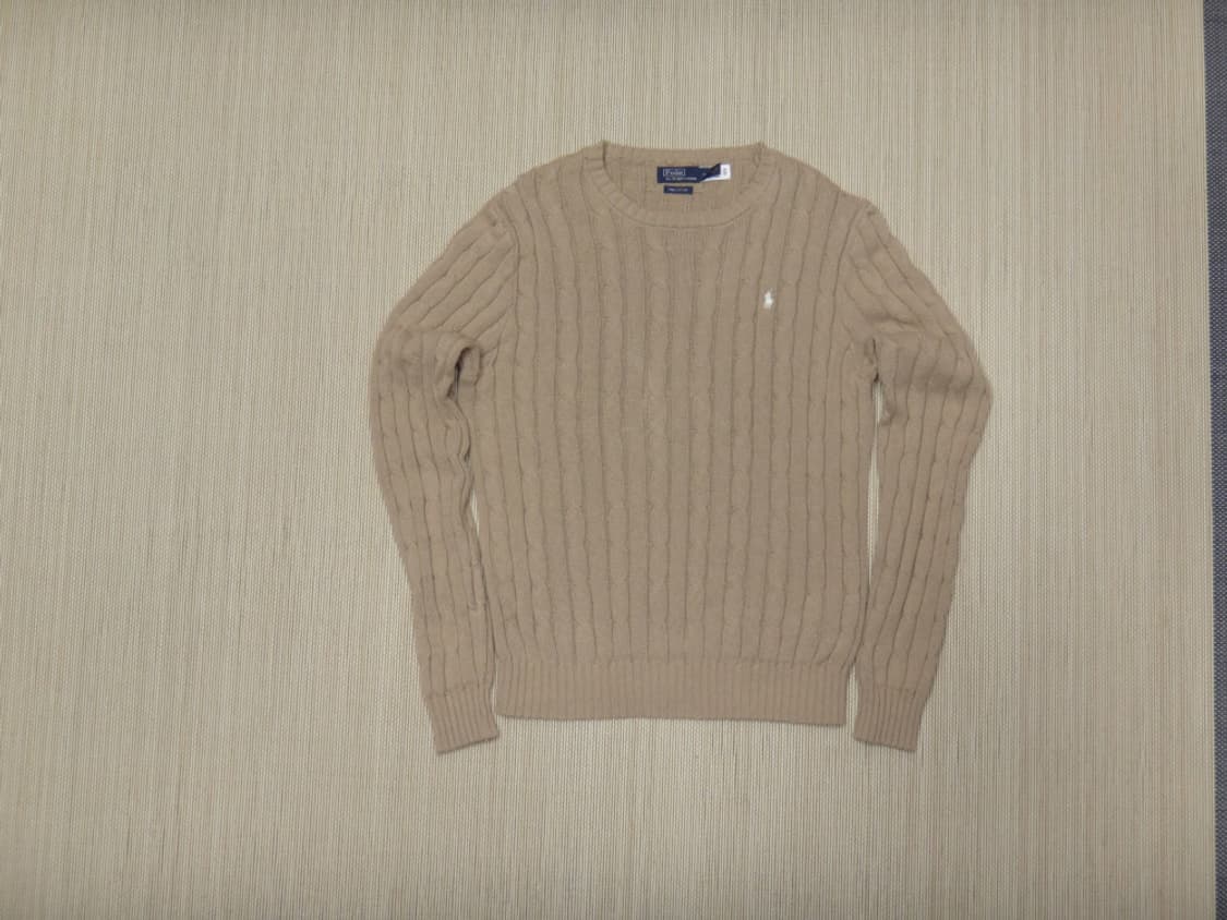 (M) 폴로랄프로렌 여성용 라운드 꽈배기 스웨터 상품이미지1
