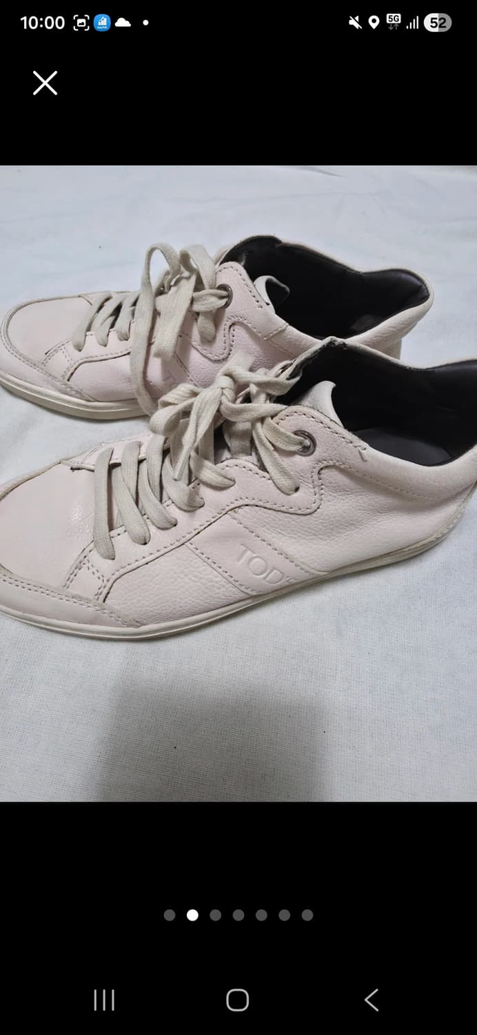 [토즈 TOD’S 연핑크 가죽 스니커즈 35½] 상품이미지2