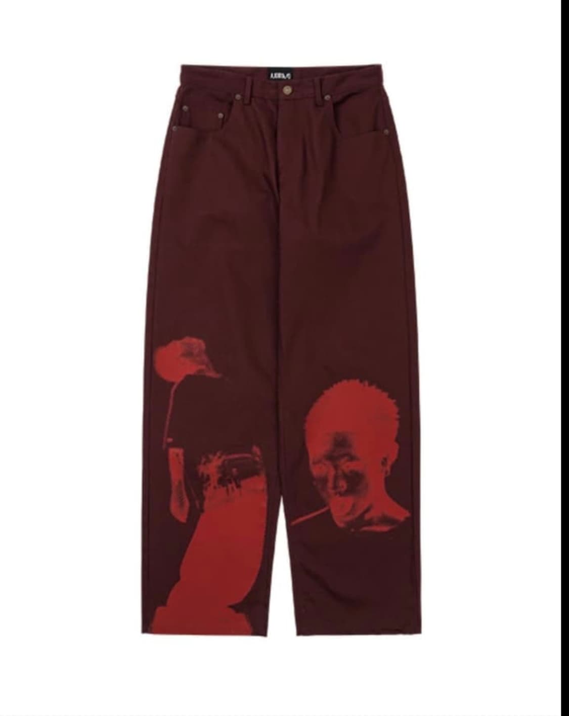 [L] AJOBYAJO 아조바이아조 버건디 타이간 팬츠 상품이미지3