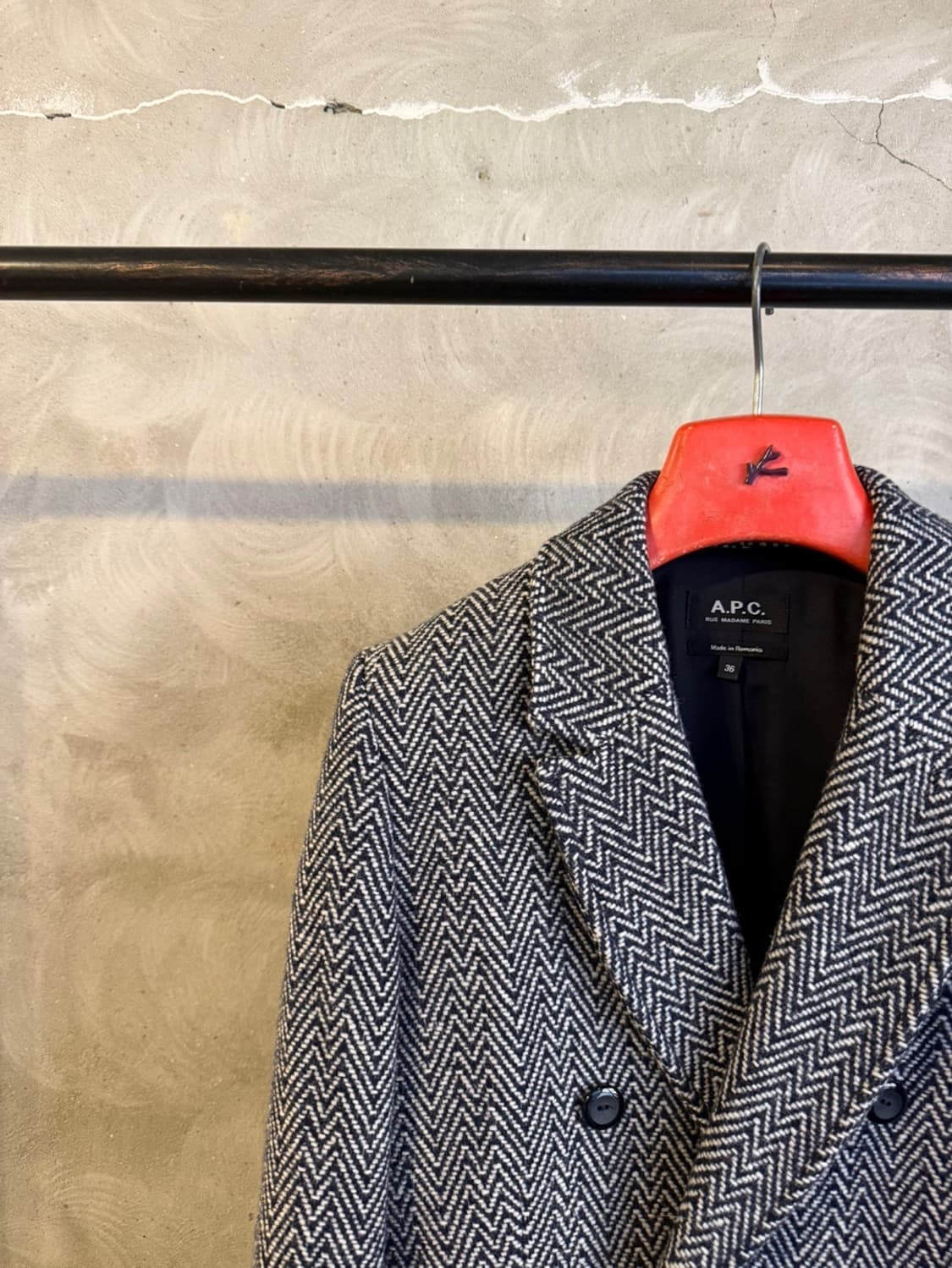 아페쎄 헤링본 코트 55 상품이미지2