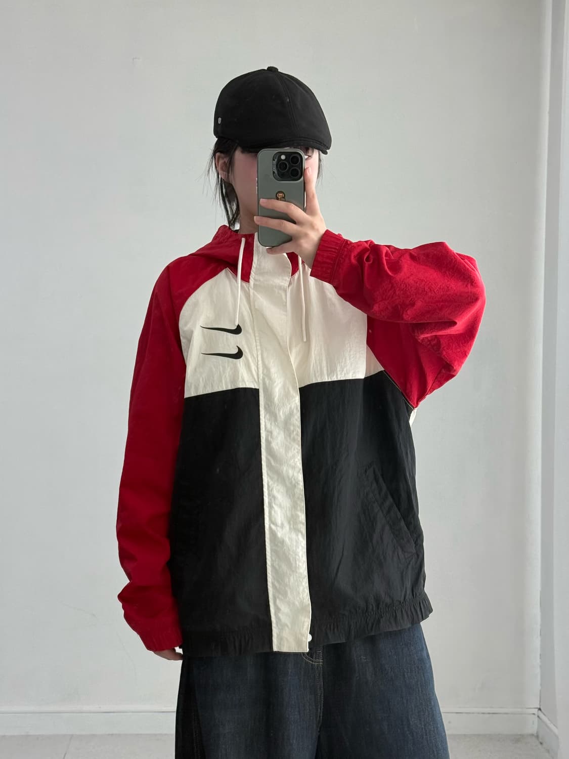 나이키 더블 스우시 빅로고 바람막이 상품이미지1