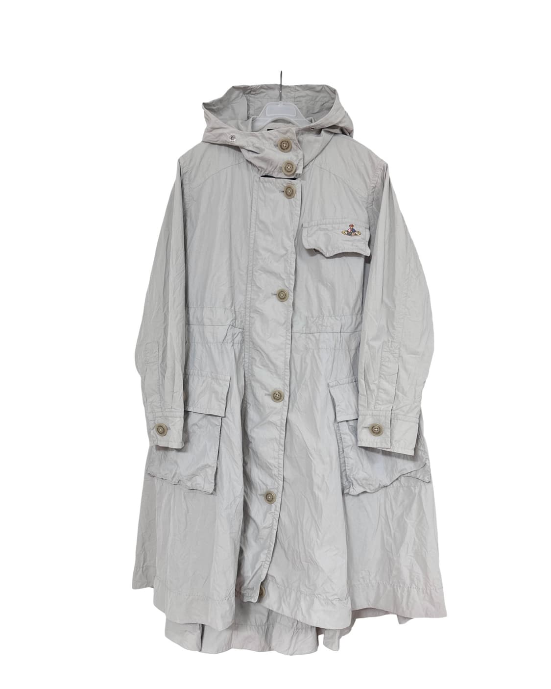 비비안웨스트우드 로고 후드 롱 트렌치코트 상품이미지1