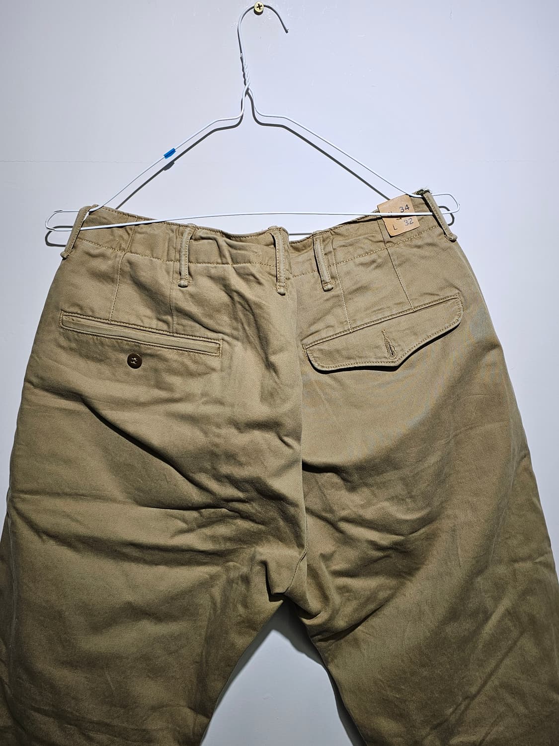 RRL 더블알엘 슬림 오피서 치노 팬츠 새상품 / 34x32 / 밀리터리 상품이미지4