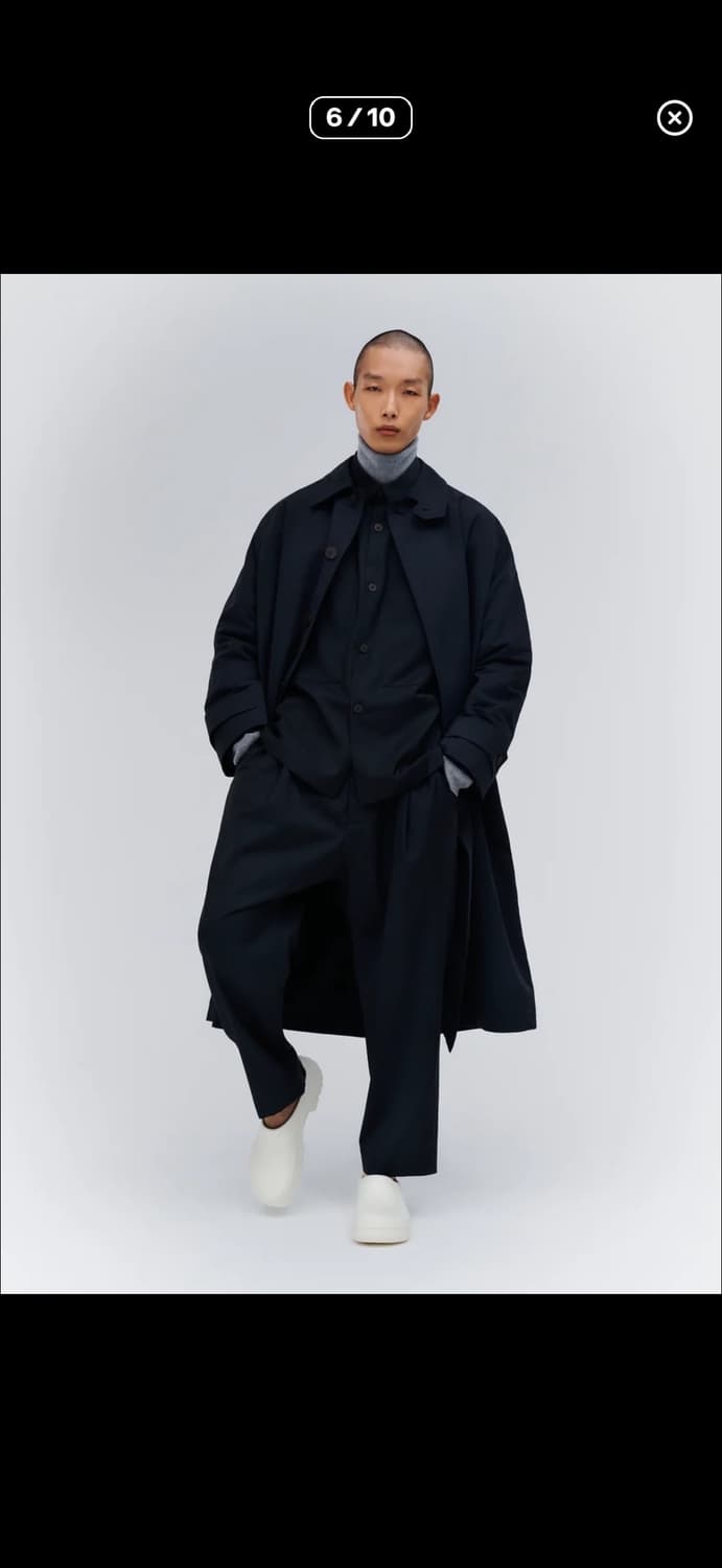 스튜디오 니콜슨 몬디알 발마칸 코트 다크네이비 XL 상품이미지2