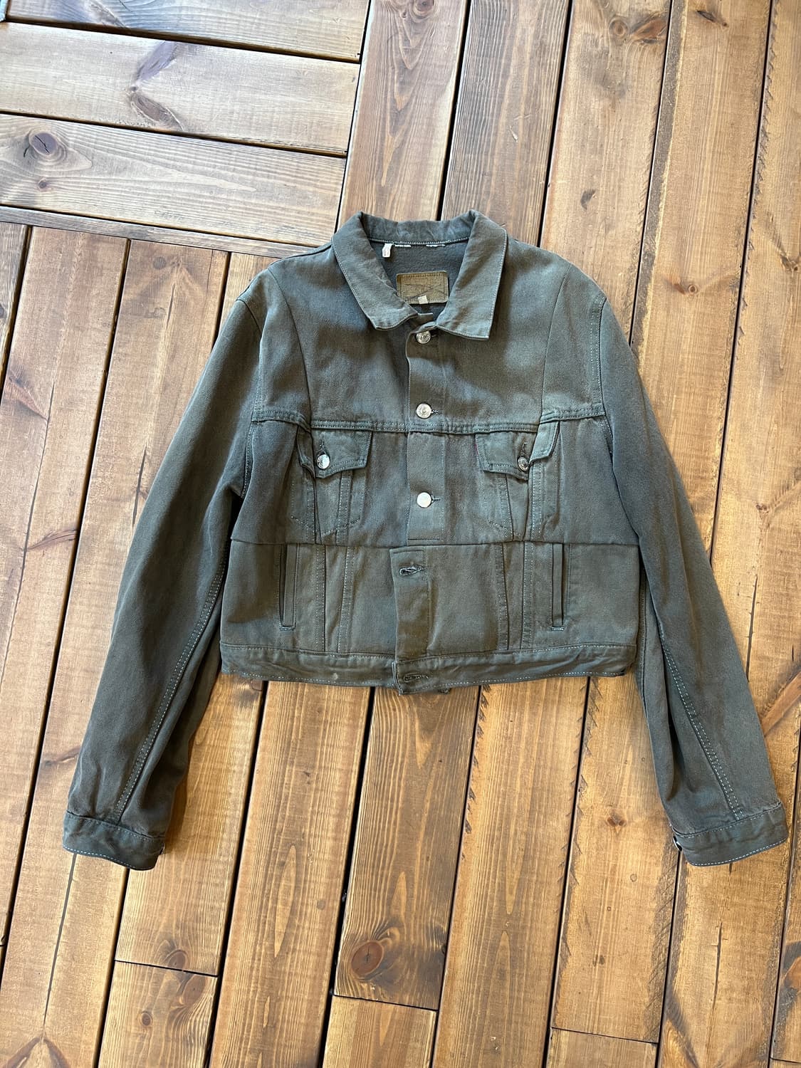 리바이스 카키브라운 숏 데님 자켓 상품이미지6