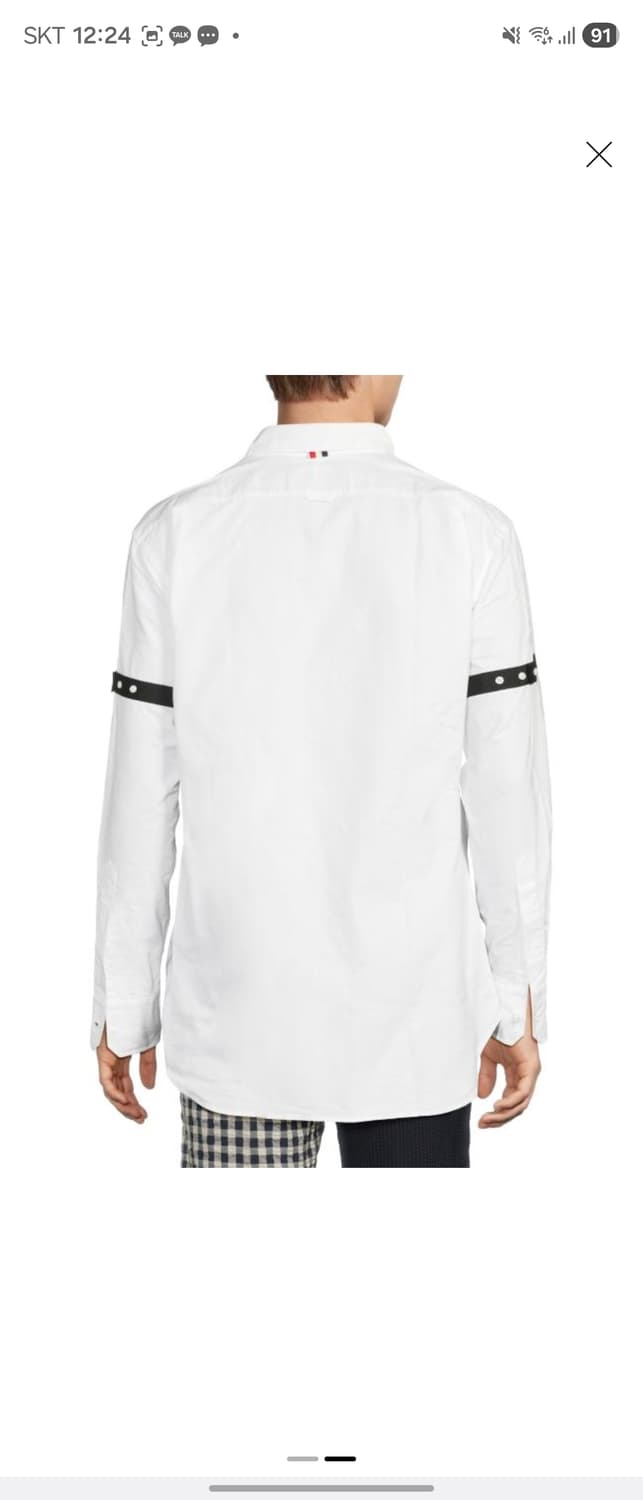 톰브라운 옥스포드 화이트 셔츠 상품이미지2