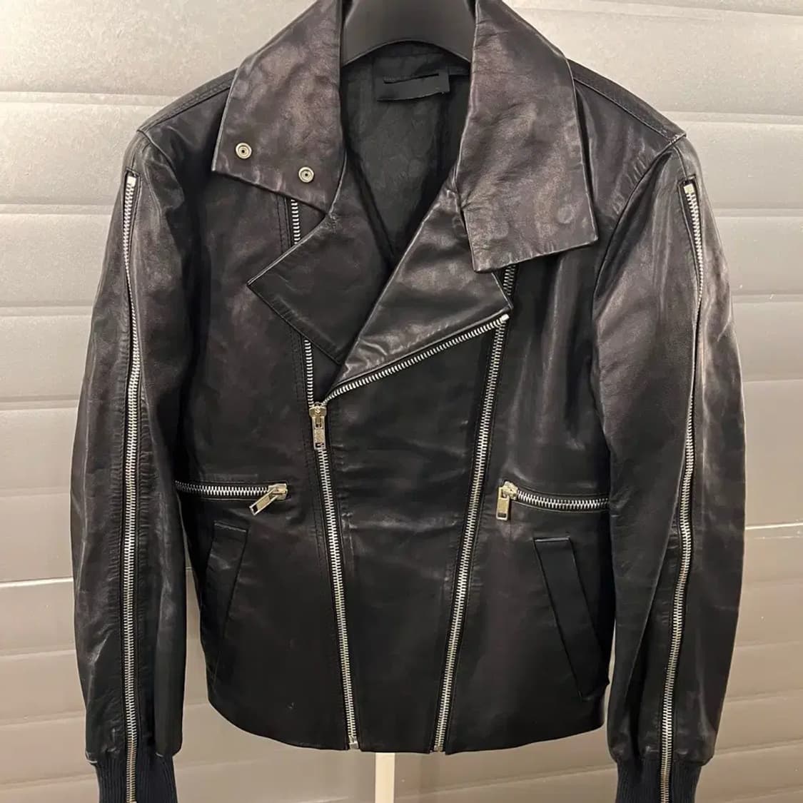 Diesel Black Gold 가죽 라이더 자켓 44 상품이미지2