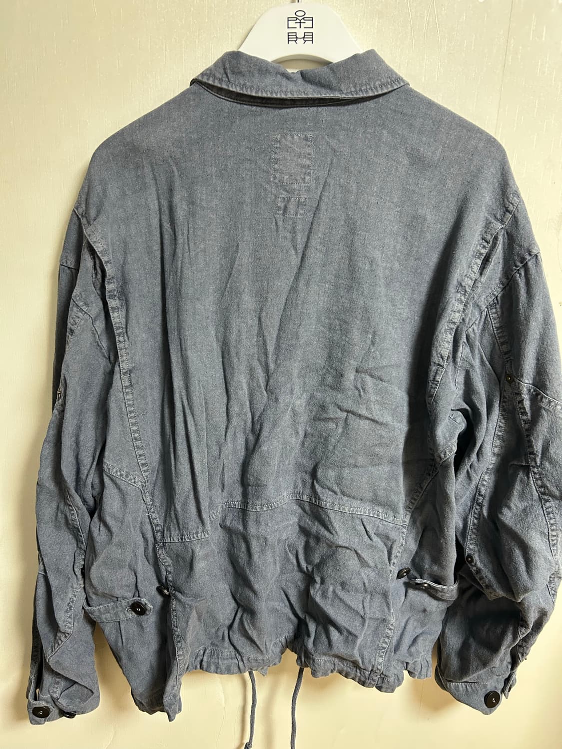 폴리테루 린넨 필드 자켓 페이디드 블루 2 사이즈 상품이미지4