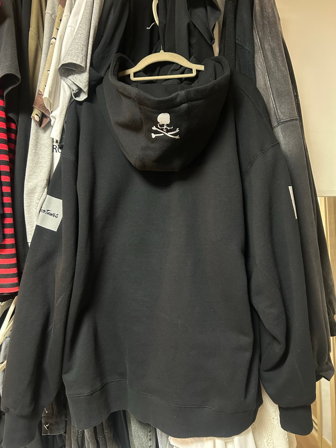 마스터마인드 x 와일드띵스 후드집업 세피아블랙 XL 상품이미지1