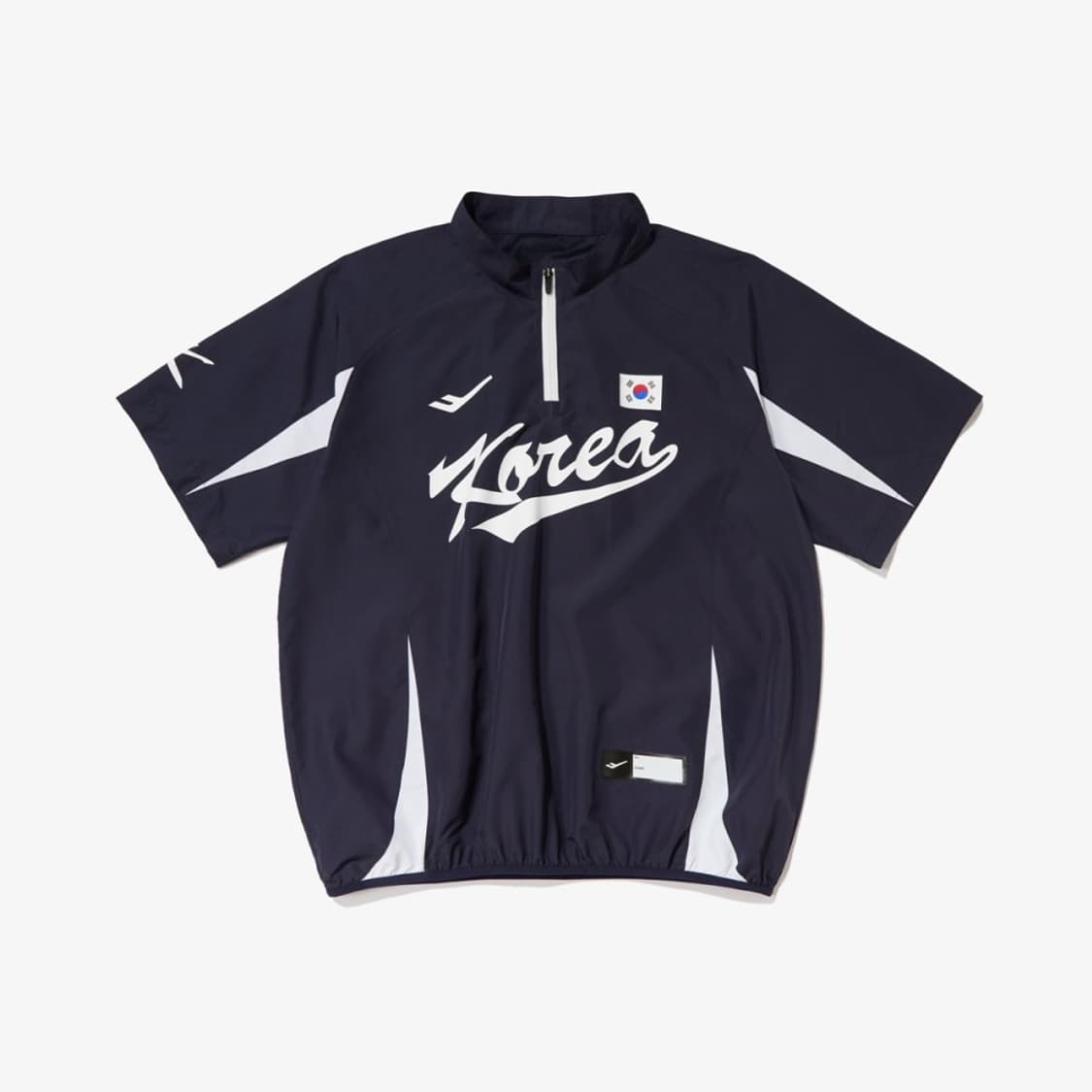 KBSA 야구 국가대표팀 반팔 웜업 바람막이 네이비 상품이미지1