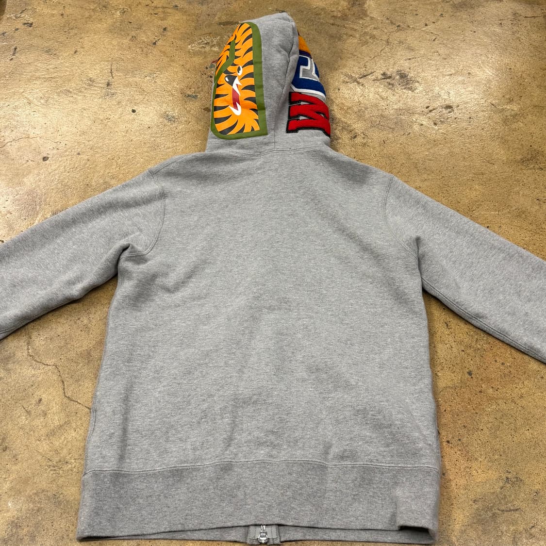 베이프 샤크 풀 집 후드집업 그레이 상품이미지4