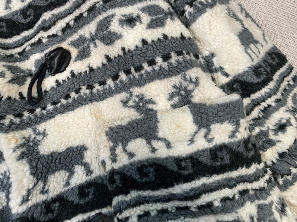 빈티지 캐나다 해비 울 노르딕 더플 코트  상품이미지6