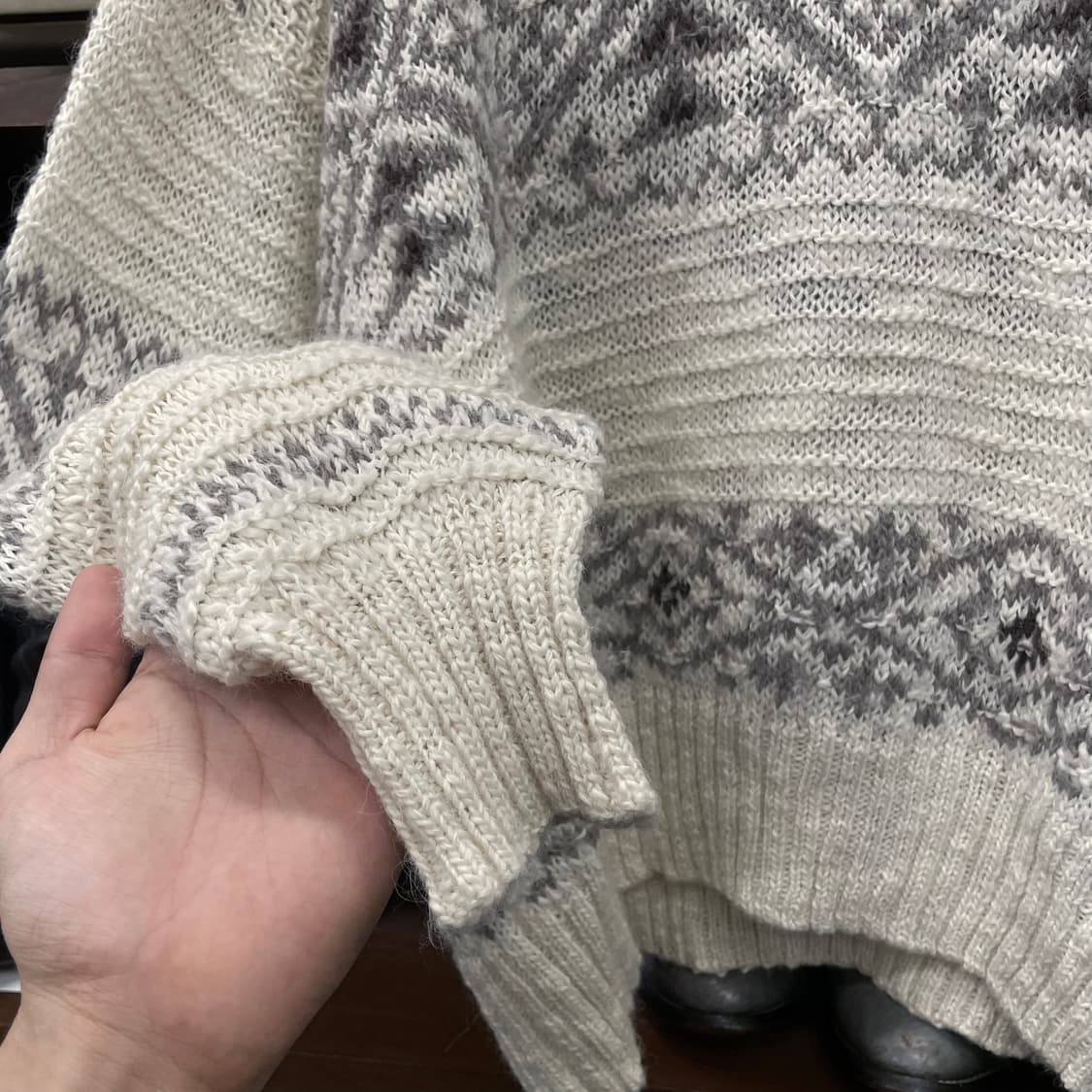 폴로 랄프로렌 신형 라벨 페어 아일 씨스루 니트 스웨터 컨트리 상품이미지4