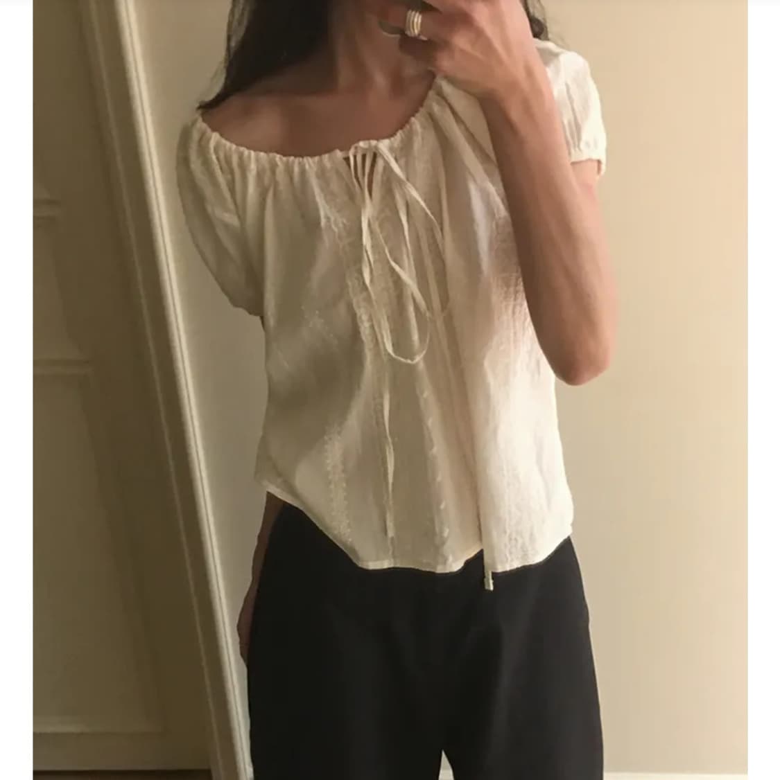 새상품) 메이비베이비 디어리스트 Morica Blouse 블라우스 반팔 상품이미지5