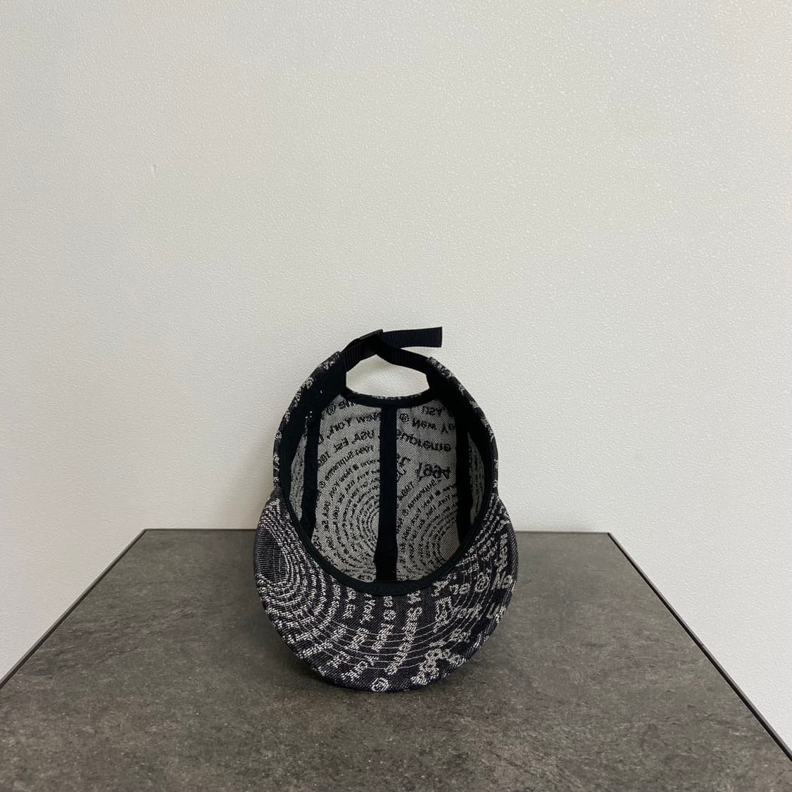 슈프림 자카드 워시드 데님 박스로고 캠프캡 모자 상품이미지5