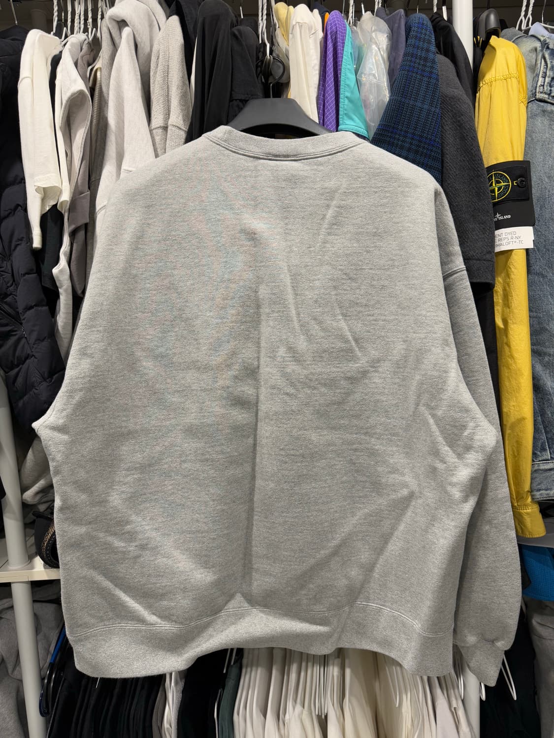 나이키 x 스투시 NRG 플리스 크루넥 다크 그레이 헤더 상품이미지2