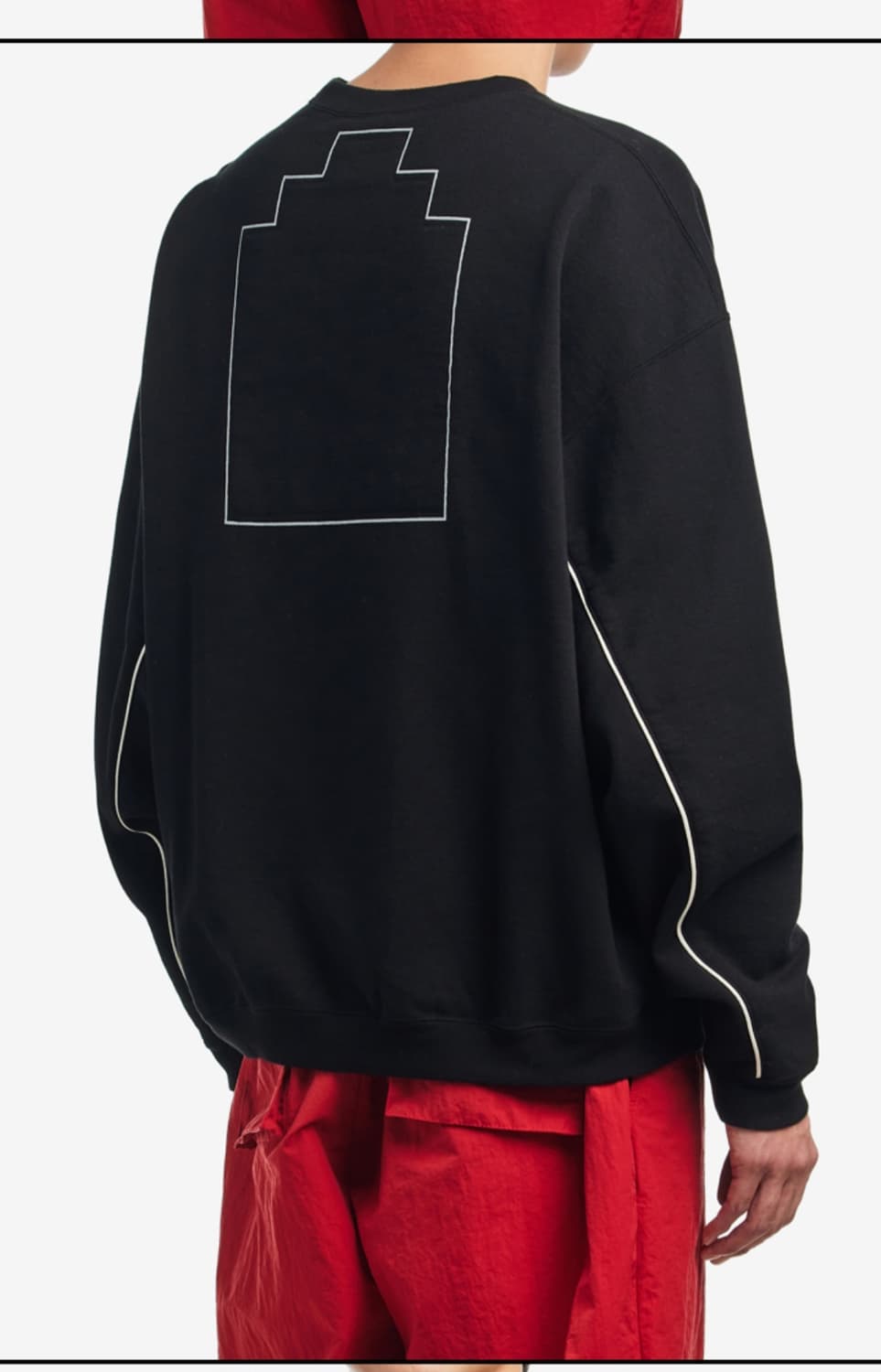 25fw 카브엠트 맨투맨 블랙 m 상품이미지3