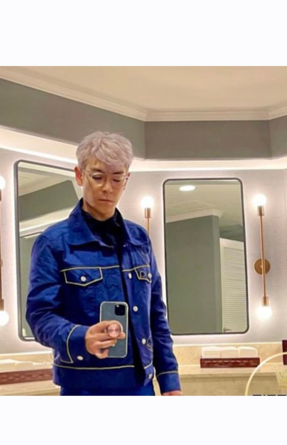 [L] 강혁 에어백 블루 트러커 자켓 (빅뱅 탑 착용) 상품이미지1