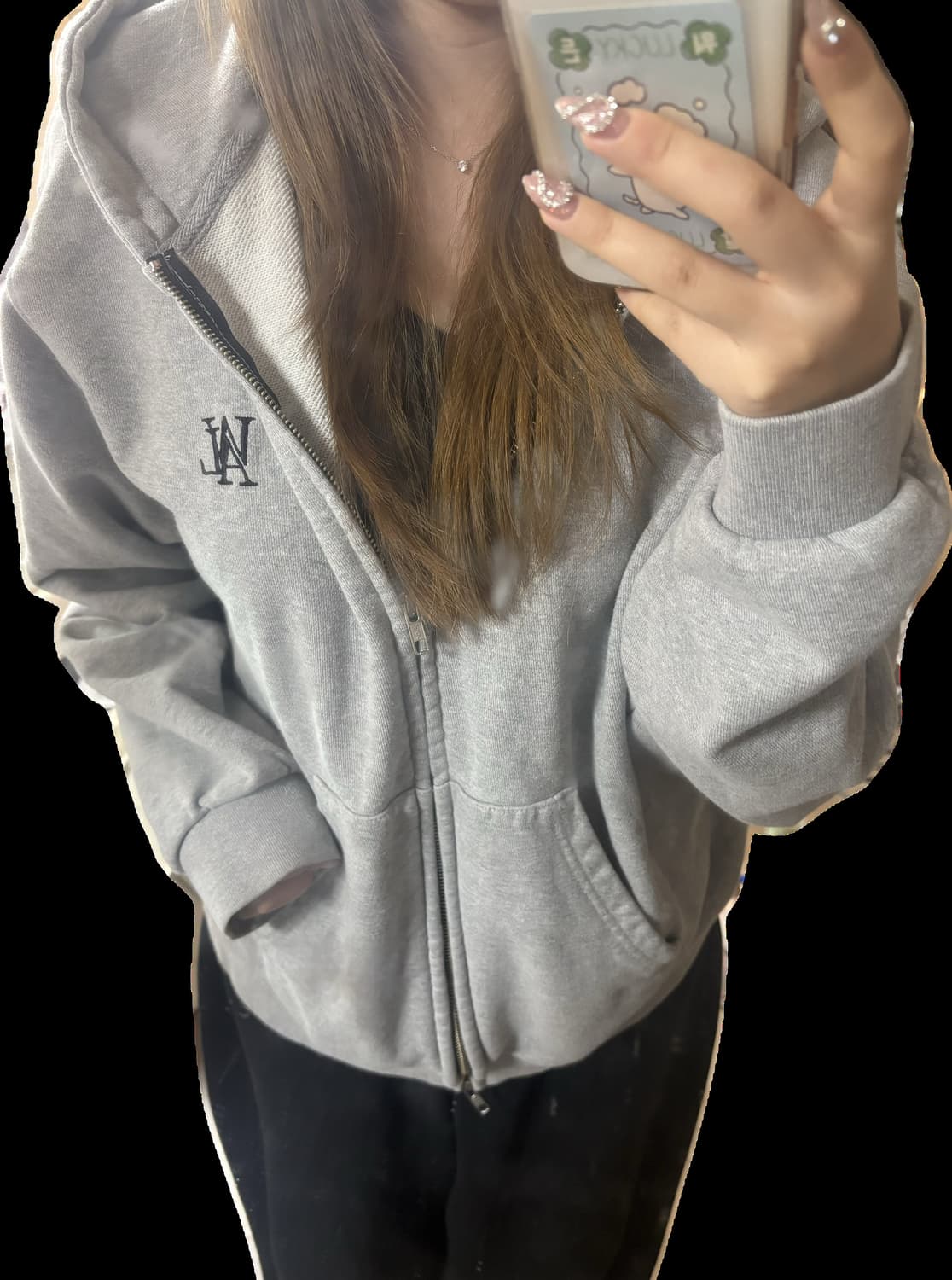 우알롱 후드집업 M 상품이미지2