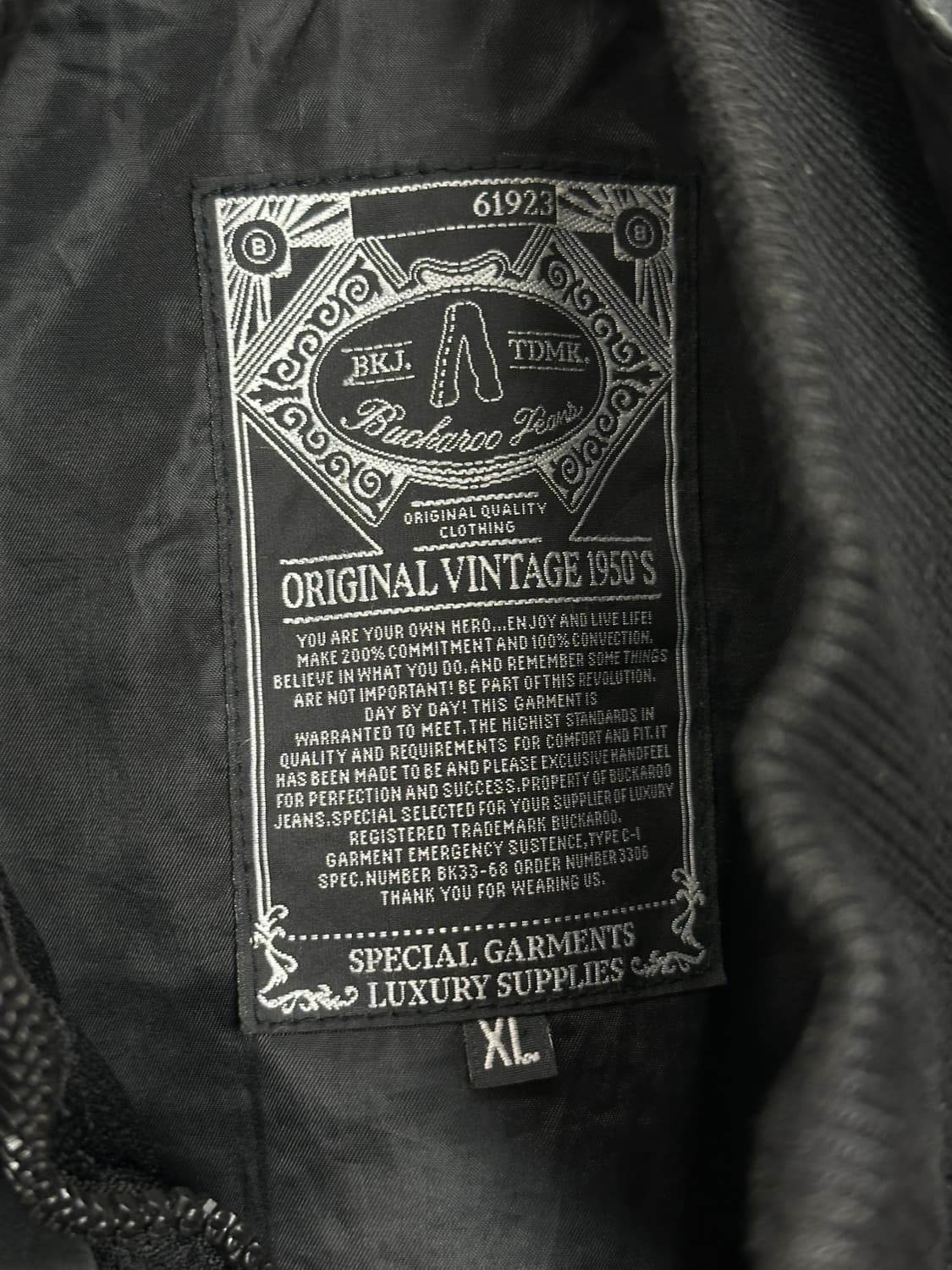 Buckaroo grunge fake layered bomber jack 상품이미지8
