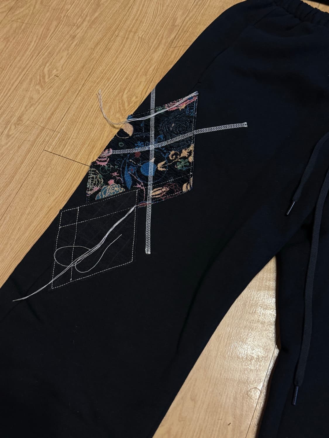 OPEN YY 아가일 패치 후드집업+라운지팬츠 상품이미지8