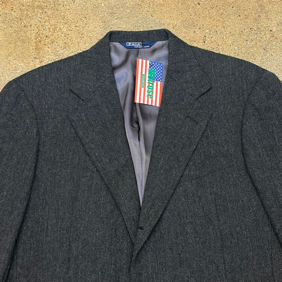 90s USA 폴로랄프로렌 정품 빈티지 울 블레이저 정장 마이 상품이미지2