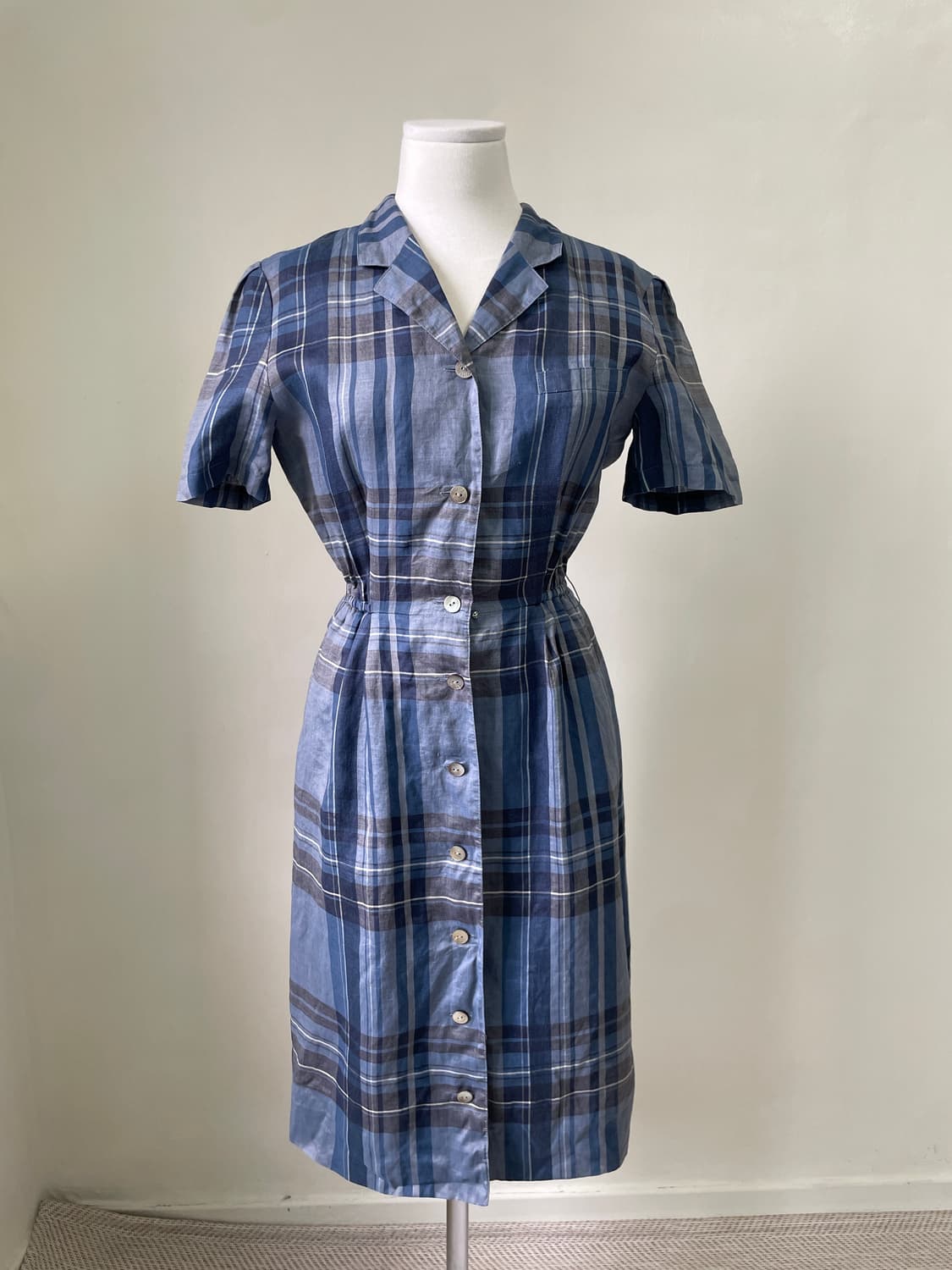 Burberry 버버리 체크 리넨 원피스  J04340 상품이미지1