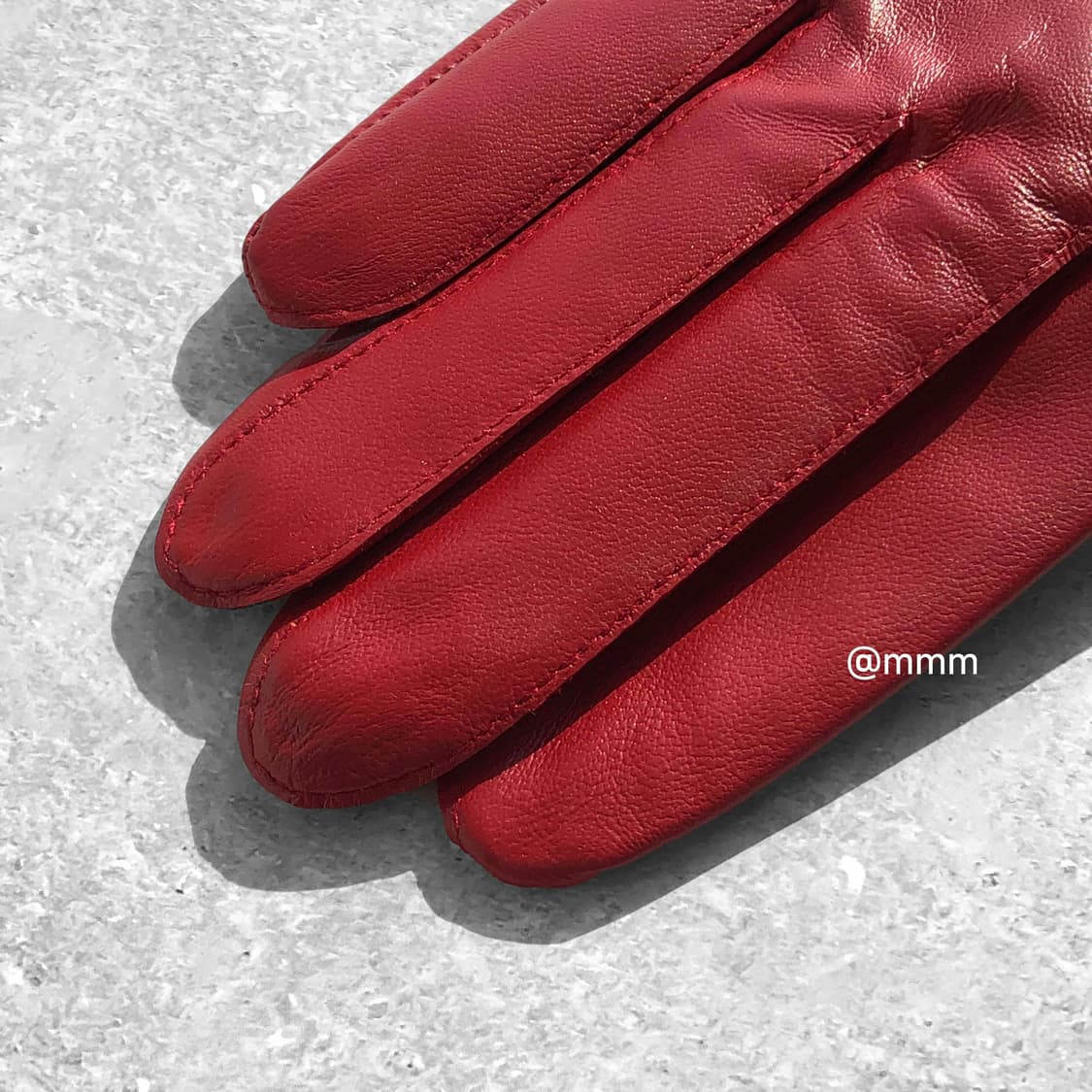 [Unisex] 램스킨 가죽 장갑 레드 상품이미지4