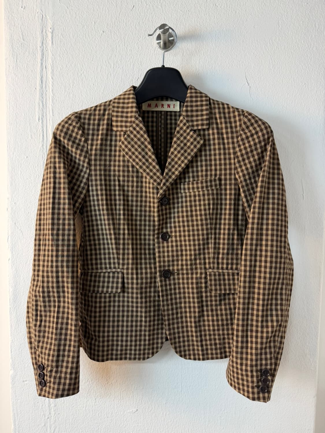 마르니 깅엄 체크 자켓  상품이미지1