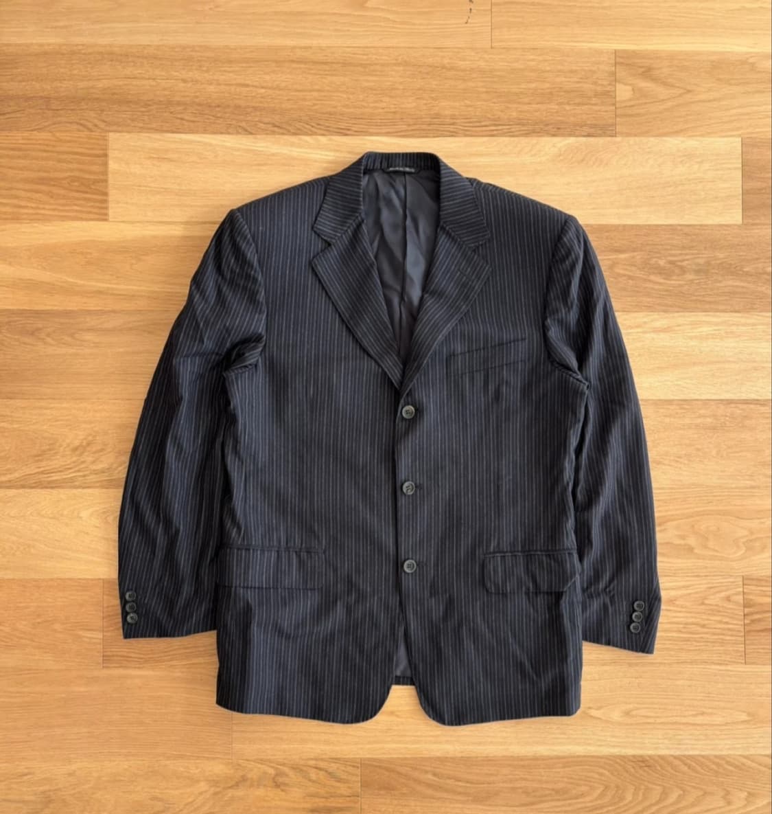 까날리 이태리제 100% 버진울 핀스트라이프 자켓 (48) 상품이미지1