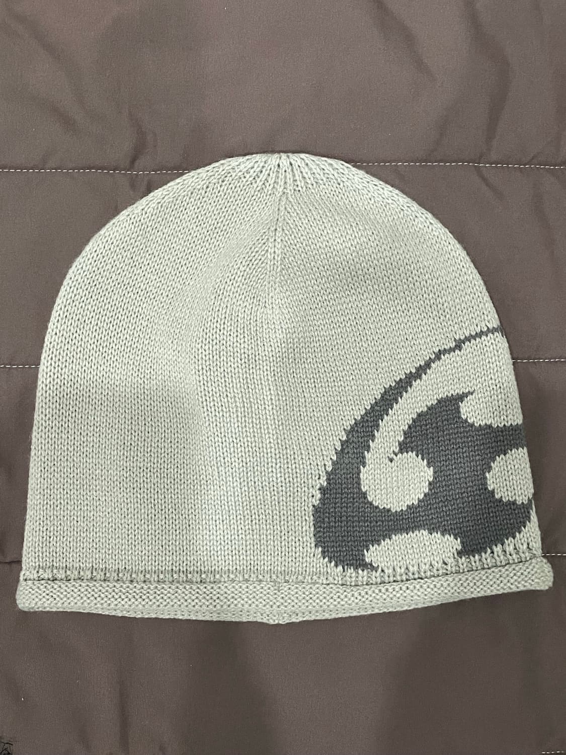 산산기어 로고 비니 웜 그레이 24ss(새상품) 상품이미지2