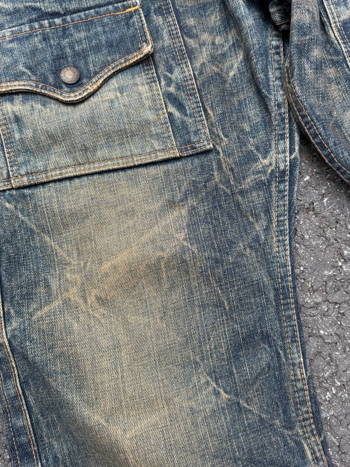 블루웨이 포켓 더티 페이딩 데님팬츠  상품이미지7