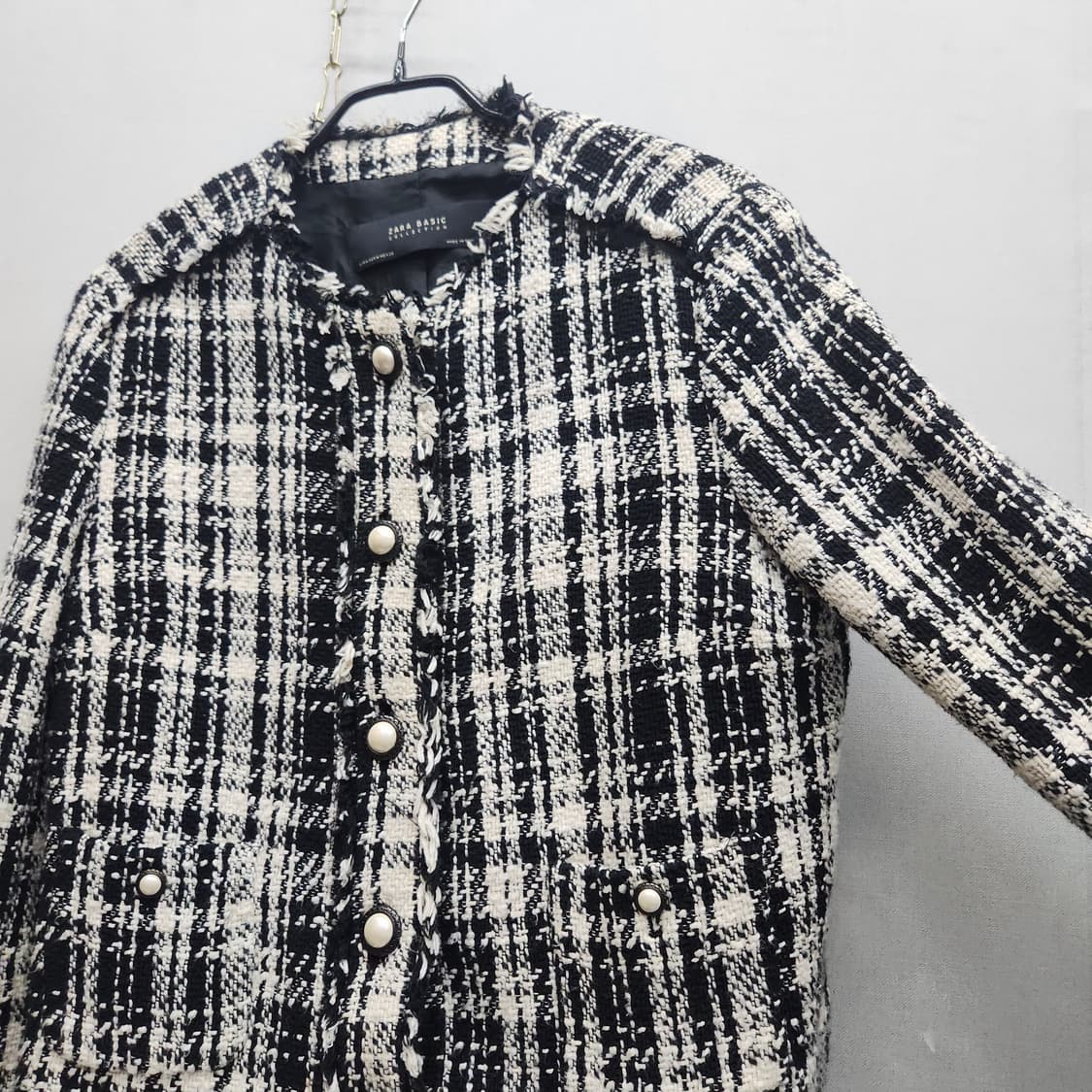 자라 ZARA 트위드 숏자켓 M 상품이미지2