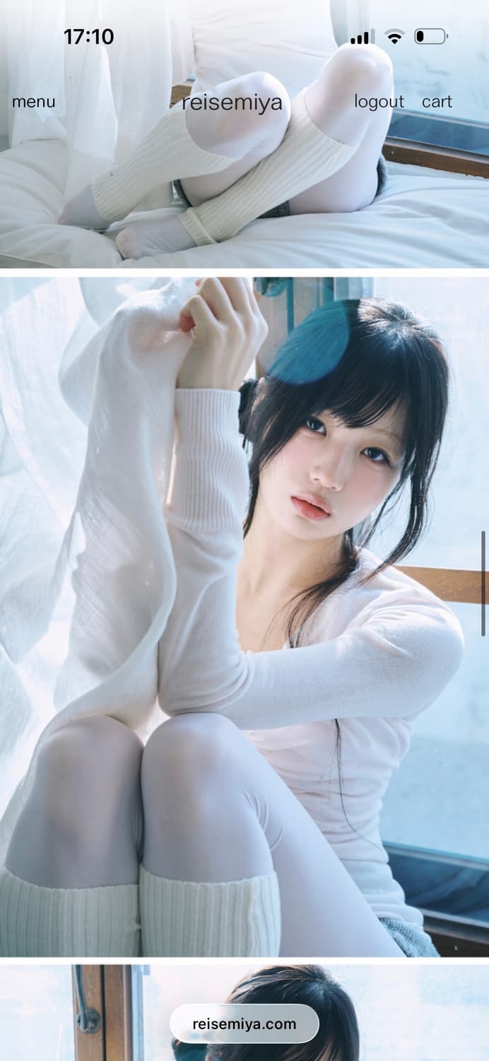 레이즈미야 아이리 셔링 니트 핑크 상품이미지2