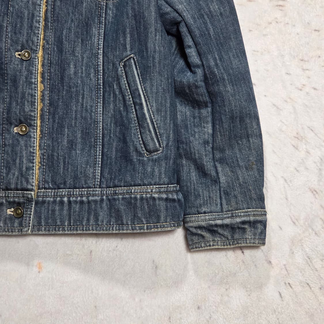 빈티지 데님 쉐르파 자켓 상품이미지3
