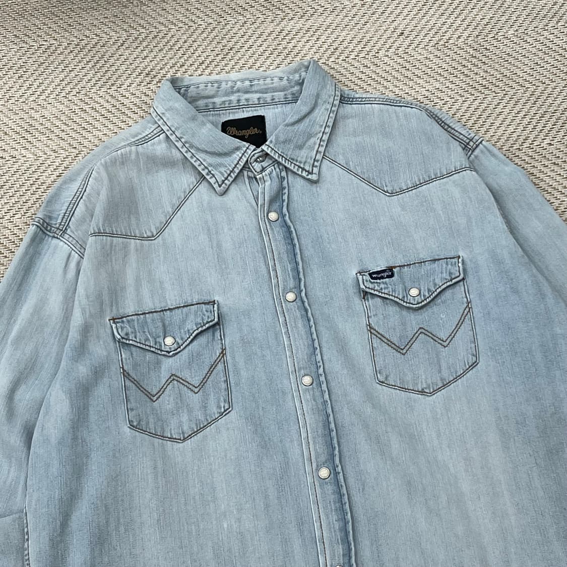 랭글러 웨스턴 데님셔츠 r3215 상품이미지3