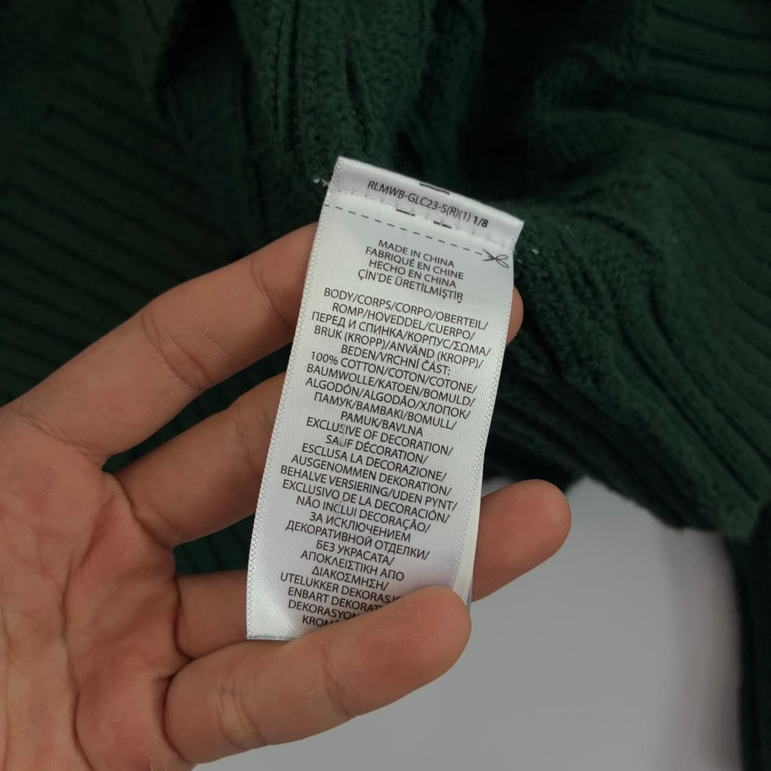 Polo  폴로 랄프로렌 신형 자수 그린 케이블 니트 상품이미지4