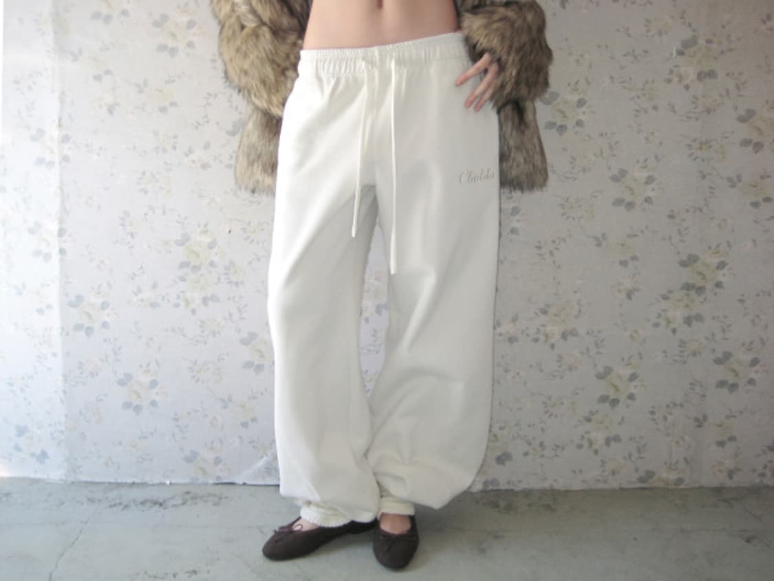 클라따 블랭킷 조거 팬츠 크림 상품이미지3