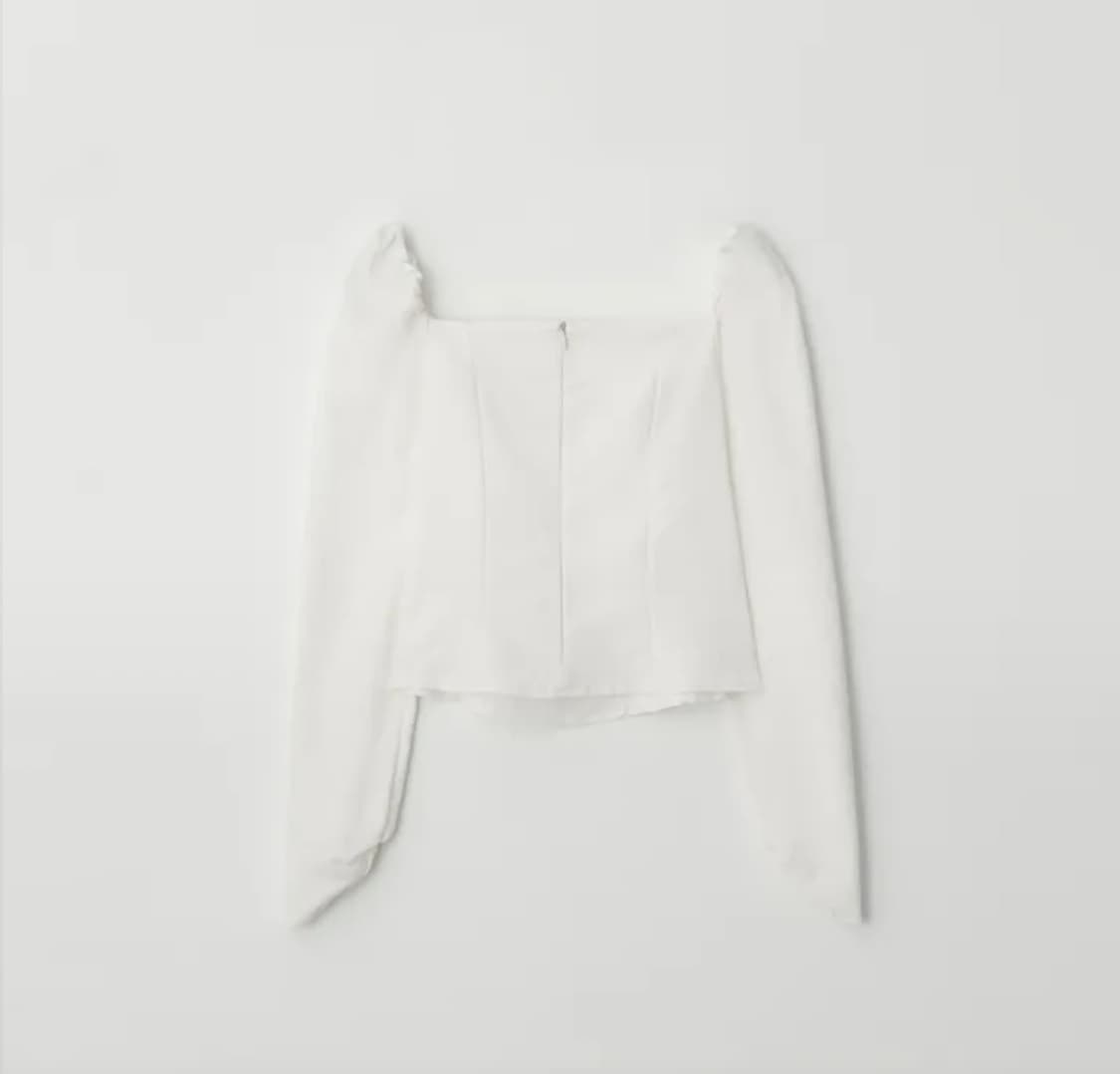 제니오 클린스퀘어 블라우스 (아이보리, s) 상품이미지6