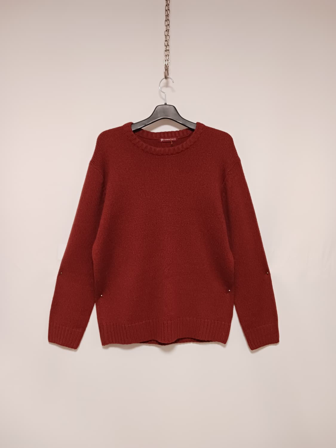 뱅뱅진 보카시레드 니트 상품이미지1