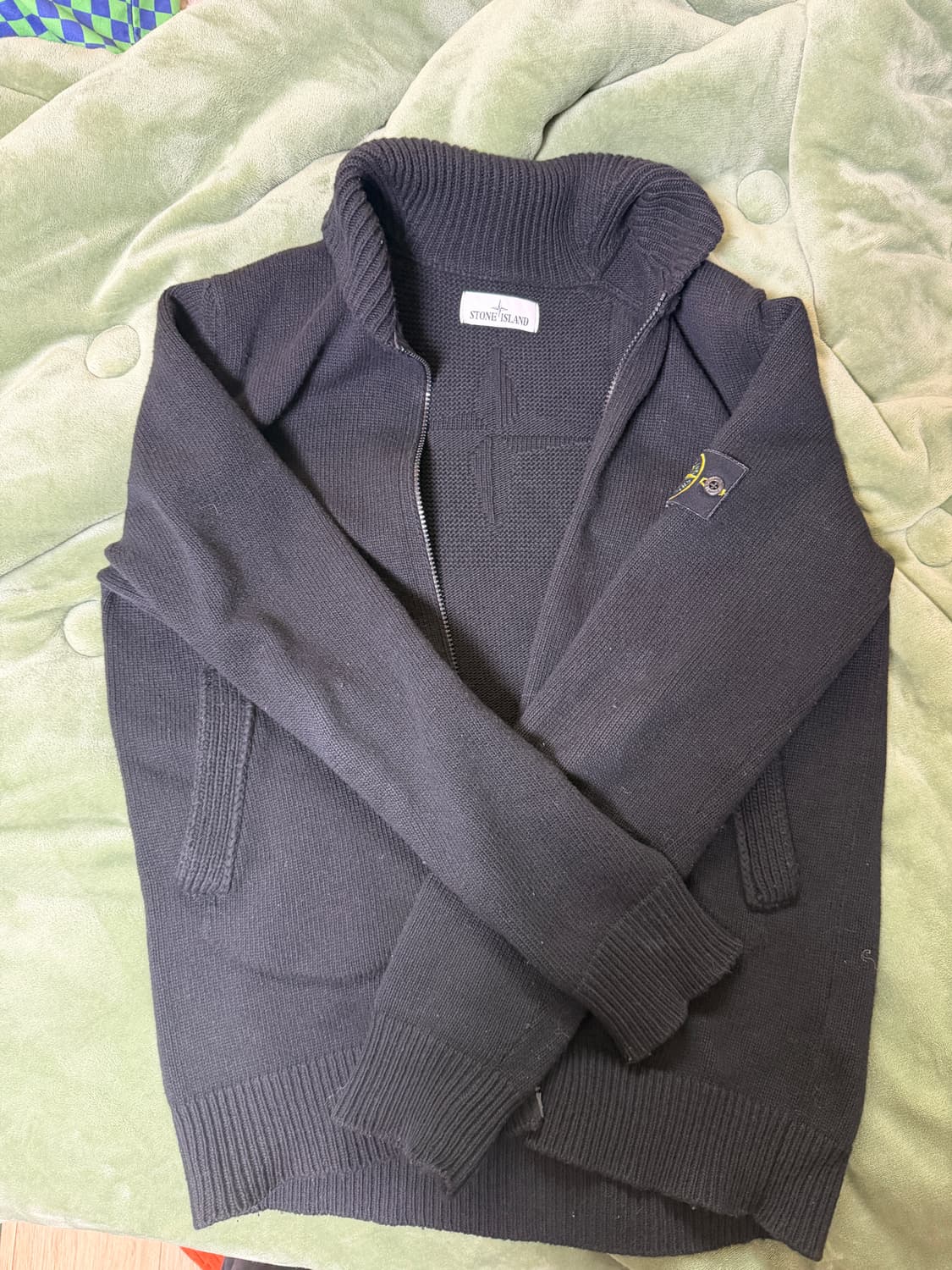 스톤아일랜드 울 니트집업 상품이미지2