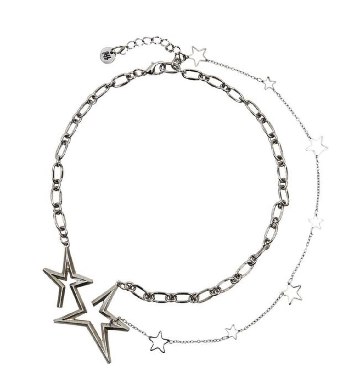 RURU 루루 DOUBLE STAR NECKLACE SILVER 상품이미지2