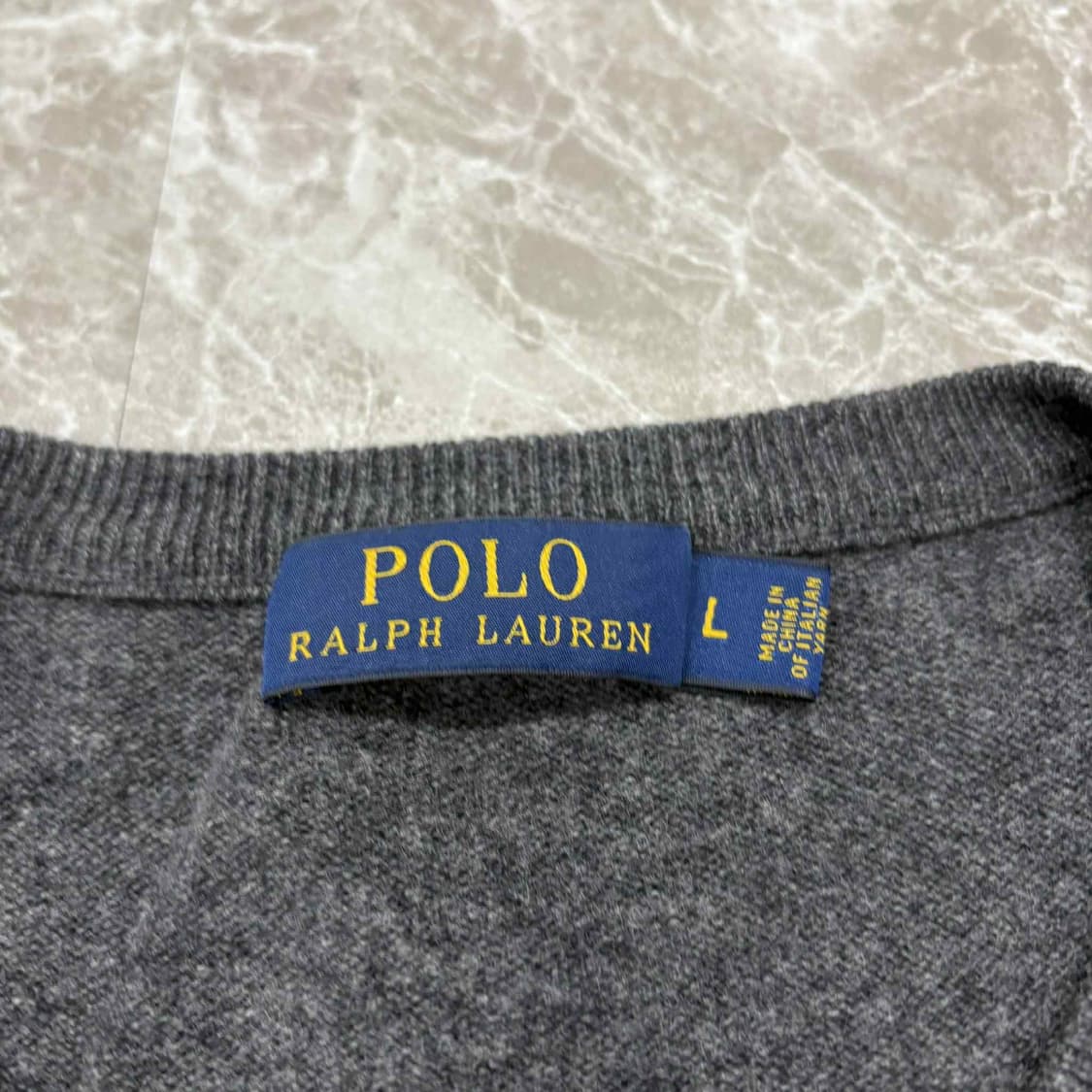 폴로 랄프로렌 메리노 울 맨즈라인 스트라이프 크루넥 니트(L) 상품이미지3