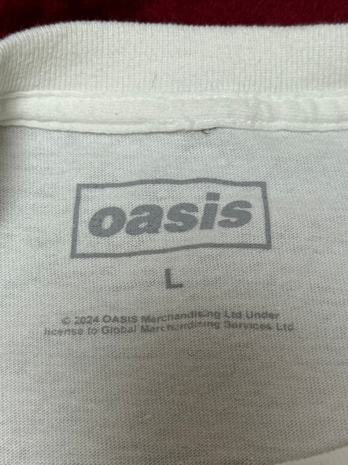 공식 오아시스 블랙 로고 티셔츠 상품이미지5