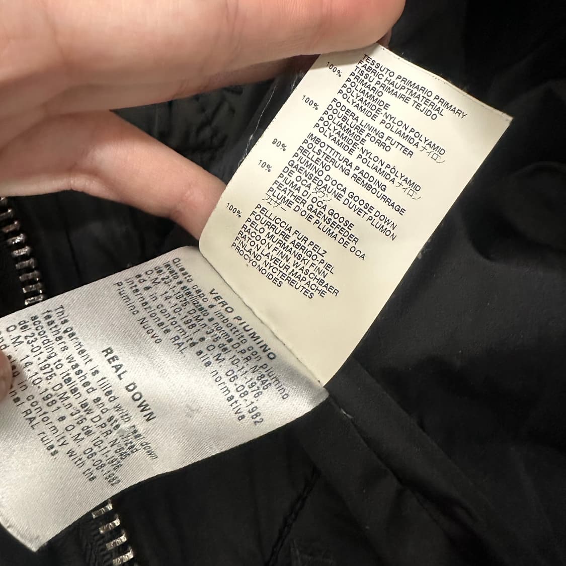 디스퀘어드2 라쿤털 여성 크롭 숏패딩 블랙 M 상품이미지9