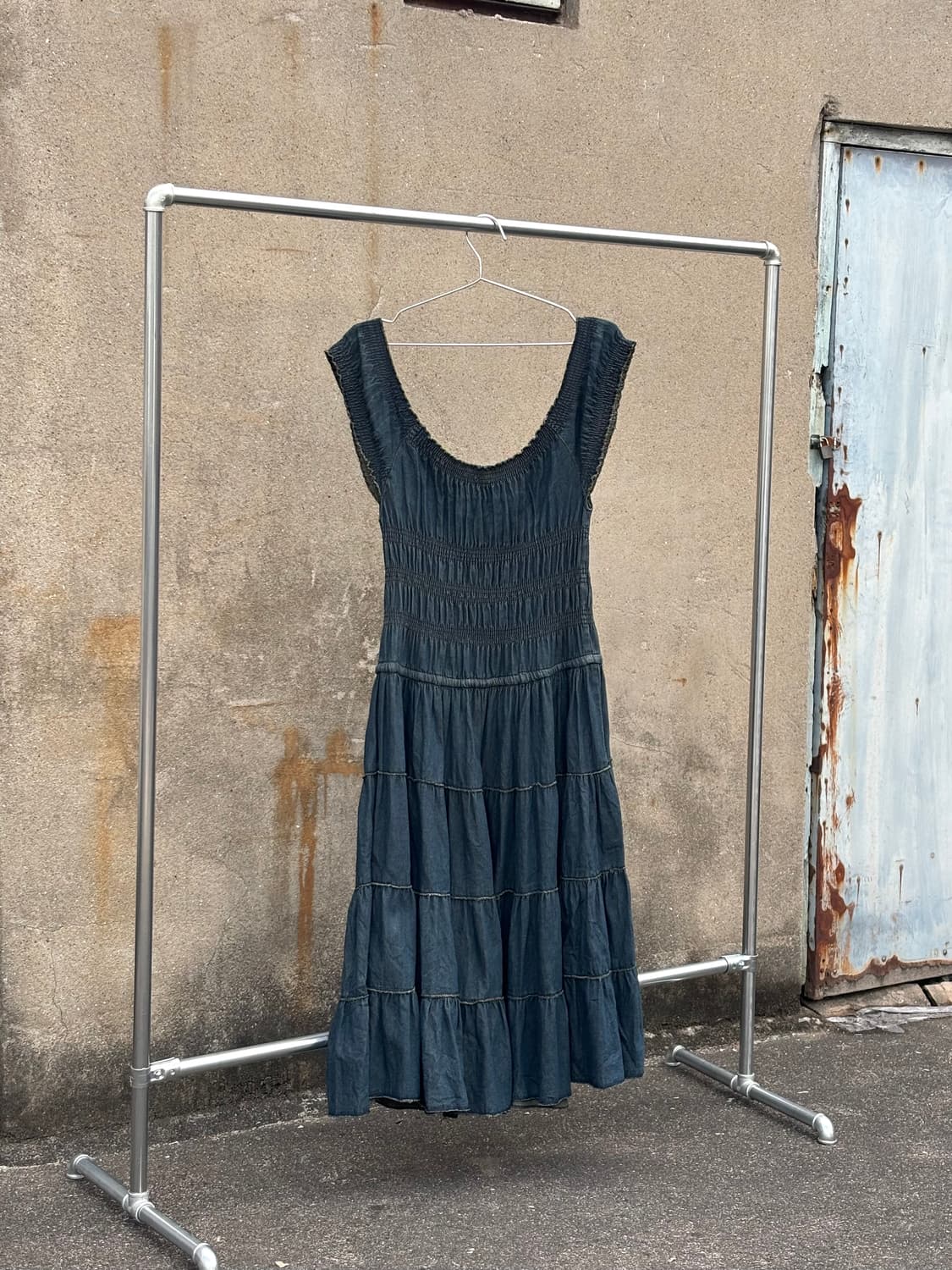 빈티지 슬리브리스 원피스 상품이미지4